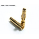4mm Gold Connectors 10 pairs (20pc)