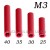 M3 Round Aluminum Alloy Long Nut Studs Standoffs Fastener 35mm 