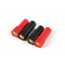 XT150 Connectors w/ 6mm Gold Connectors - Red & Black (5pairs/bag)