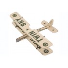 TWIN SKY BIPLANE Free Flight Model (280 mm)