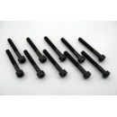 Hex socket black screw M5 x 50 mm (10 pcs)