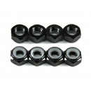 Aluminum Low Profile Nyloc Nut M5 Black (CW) 4pcs