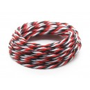 Twisted 22AWG Servo Wire Red/Black/White (5mtr)