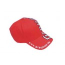 Red GRAUPNER peaked cap 