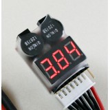 1-8S LiPo Battery Voltage Tester/ Buzzer Alarm