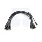 Jumper Wire 15 cm Male-Male Black (10 pcs)