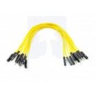 Jumper Wire 15 cm Male-Male Yellow (10 pcs)