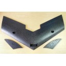 EPP 920 mm Model Flying Wing with milled holes Black