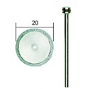 Diamond cutting disc D20 mm with Shaft